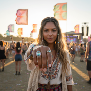 mystic topaz oval gemstone sterling silver ring