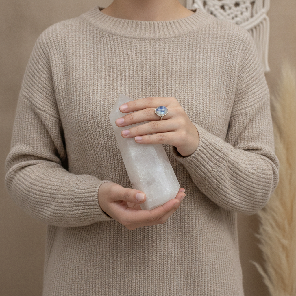 moonstone oval sterling silver gemstone ring