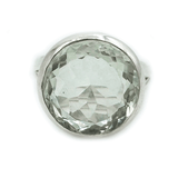 Osiros Green Amethyst Round Ring