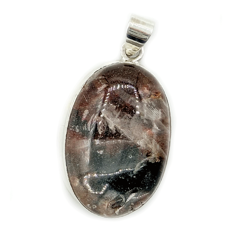 garden quartz sterling silver gemstone pendant