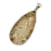 big lodalite silver gemstone pendant