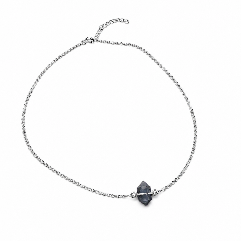 labradorite gemstone sterling silver necklace