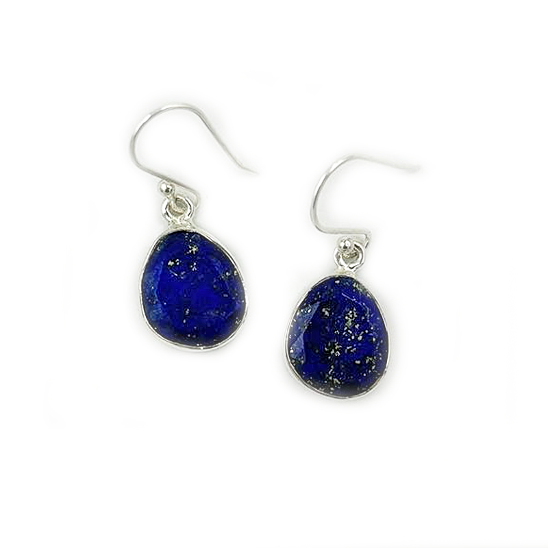 lapis lazuli sterling silver gemstone earrings