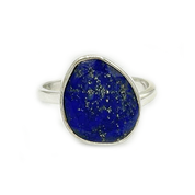lapis lazuli sterling silver gemstone ring