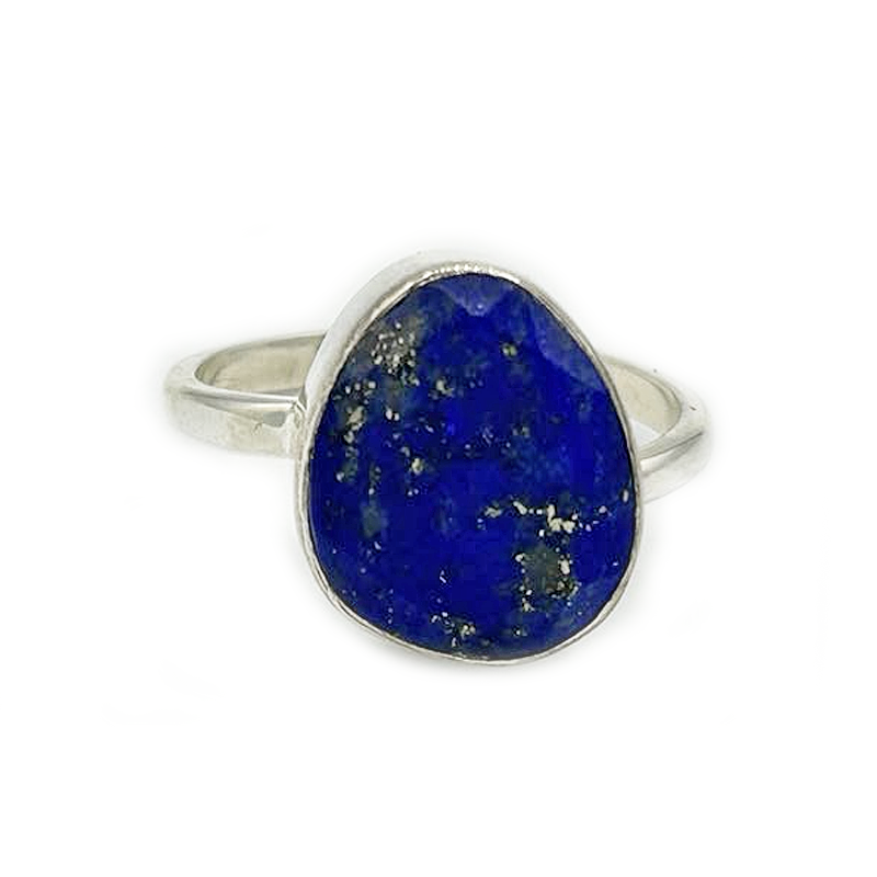 lapis lazuli sterling silver gemstone ring
