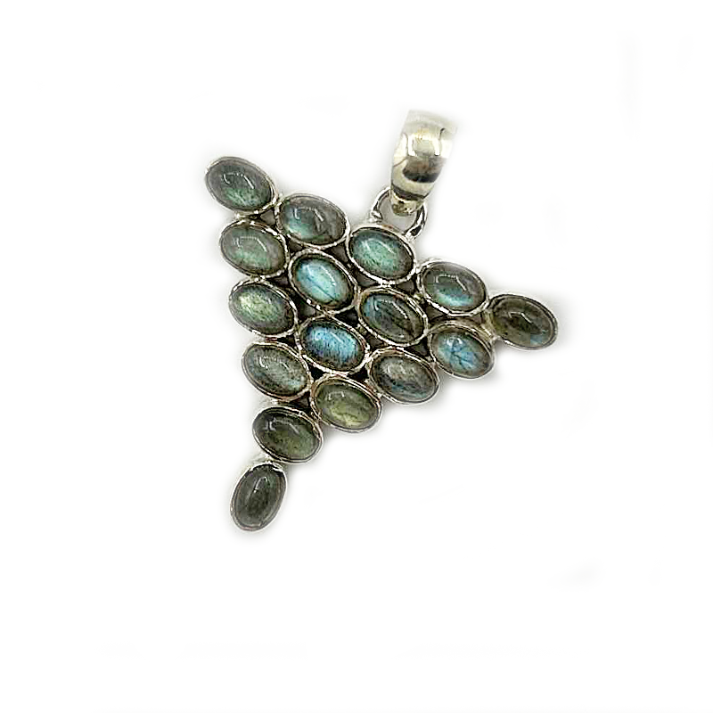 labradorite sterling silver gemstone pendant
