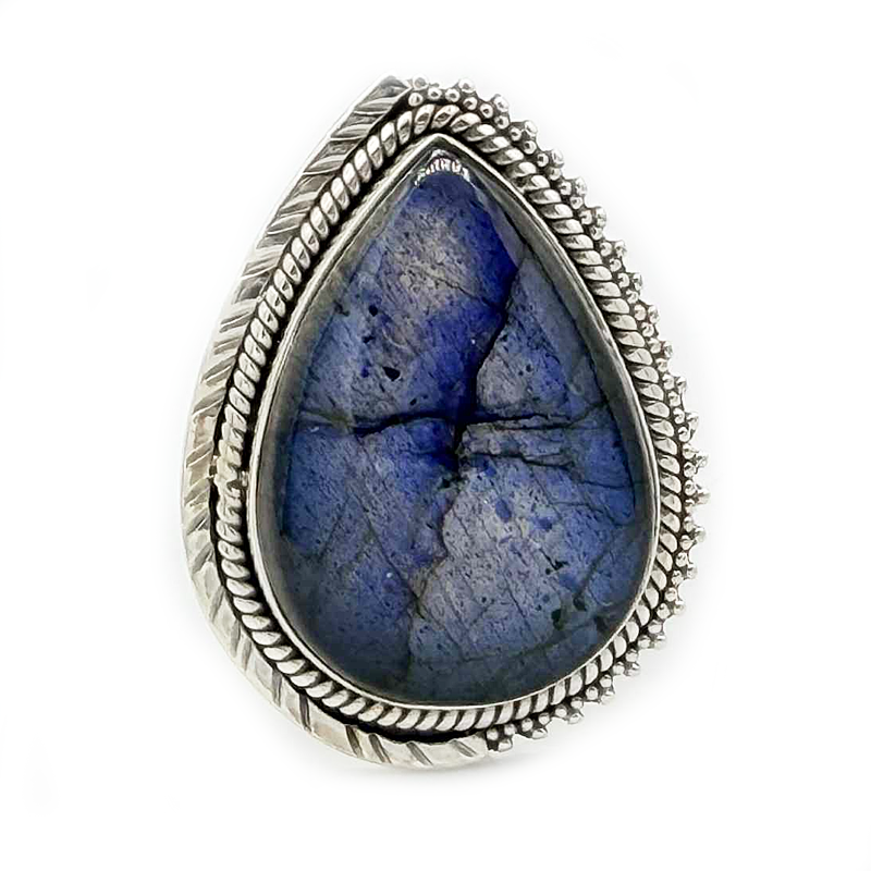 big labradorite sterling silver gemstone ring