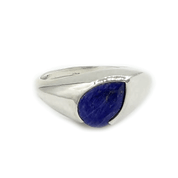 lapis lazuli sterling silver gemstone ring