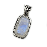 Sarvin Rectangle Moonstone Bohemian Pendant