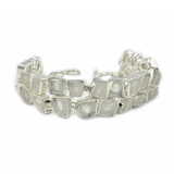 Sia Moonstone Gemstone Silver Bracelet