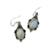 moonstone sterling silver gemstone earrings