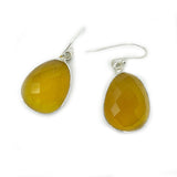 Orange Carnelian Silver Earrings