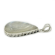 moonstone large sterling silver gemstone pendant