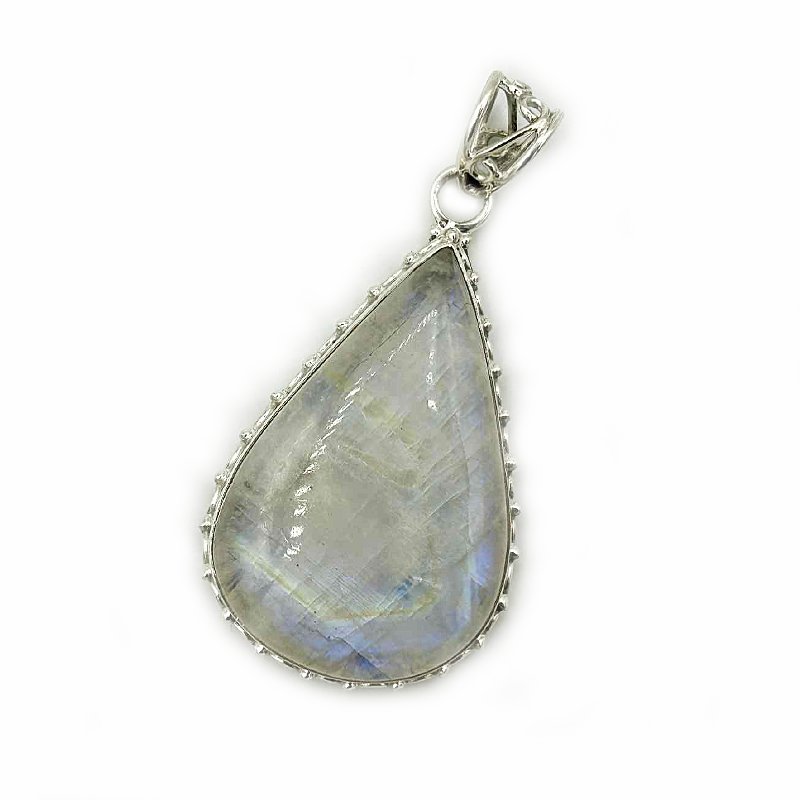 moonstone large sterling silver gemstone pendant