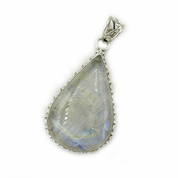 moonstone large sterling silver gemstone pendant