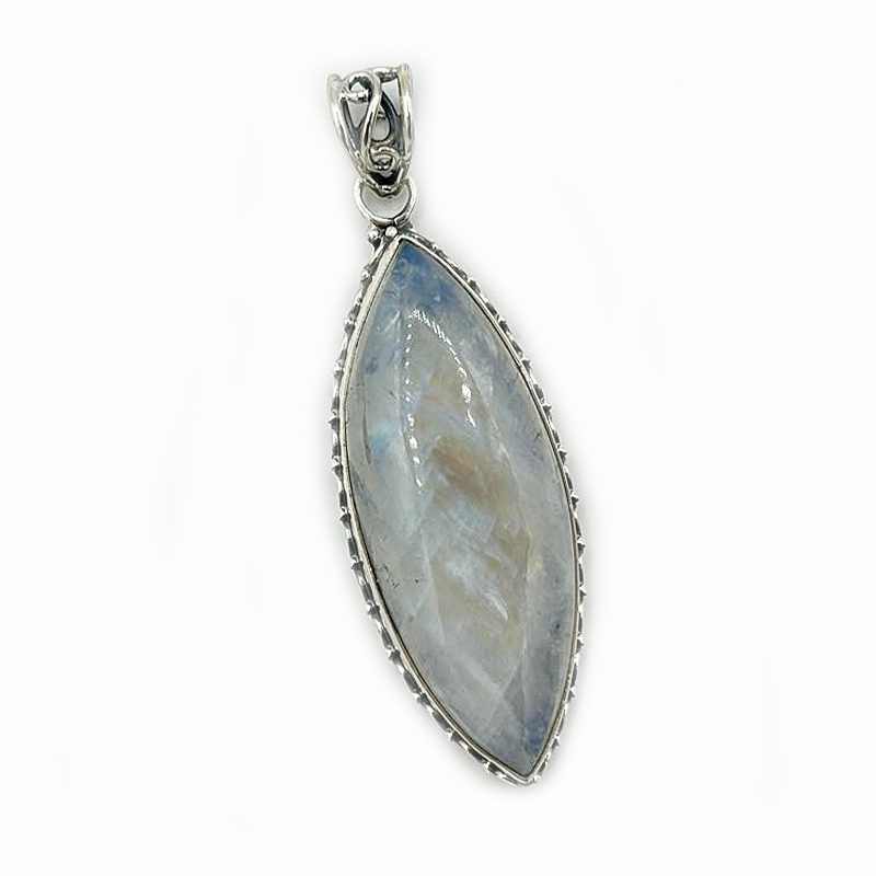 moonstone large sterling silver gemstone pendant