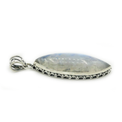 moonstone large sterling silver gemstone pendant