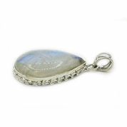 moonstone large sterling silver gemstone pendant