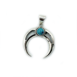Moon Bohemian Style Turquoise Pendant