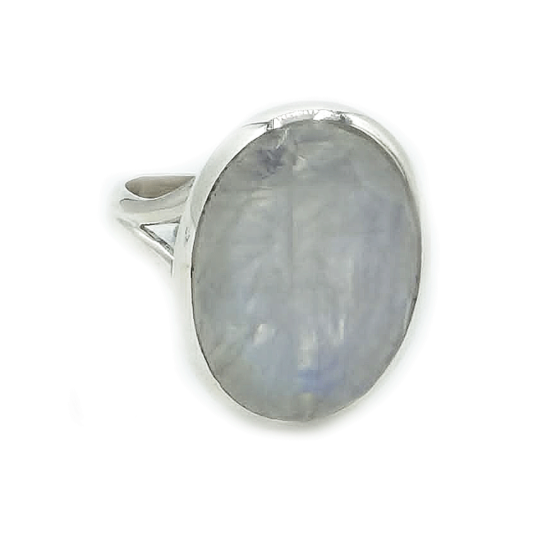 oval moonstone sterling silver gemstone ring