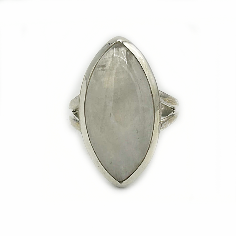 moonstone gemstone sterling silver ring