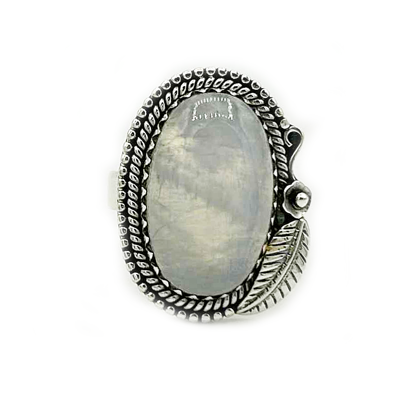 moonstone sterling silver gemstone ring