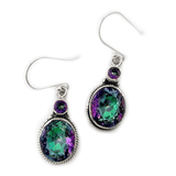 Mystic Topaz Double Drop Earrings