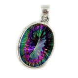 Ryal Mystic Topaz Silver Pendant
