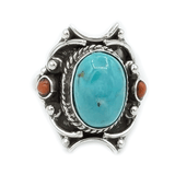 Turquoise Coral Eastern Style Ring