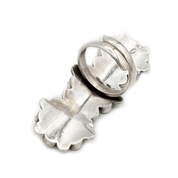 turquoise flower sterling silver ring