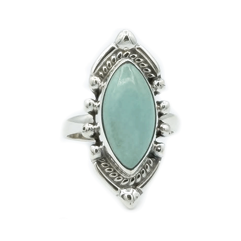 navarjo turquoise sterling silver gemstone ring