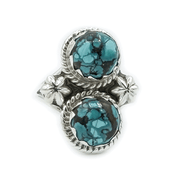 navarjo turquoise sterling silver gemstone ring