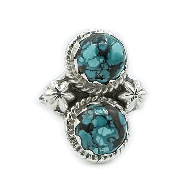 navarjo turquoise sterling silver gemstone ring