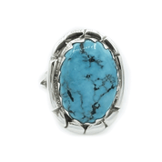 navajo turquoise sterling silver gemstone ring