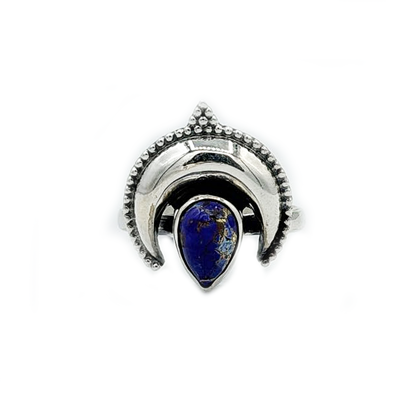 purple oyster turquoise sterling silver gemstone ring