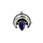 purple oyster turquoise sterling silver gemstone ring