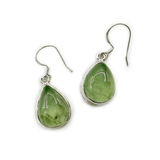Prehnite Teardrop Gemstsone Earrings