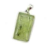 Hara Prehnite Rectangle Bohemian Pendant