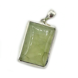 Hara Prehnite Rectangle Gemstone Pendant