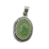 Prehnite Boho Classic Gemstone Pendant