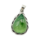 Prehnite Bohemian Style Teardrop Pendant