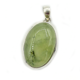 Hara Prehnite Oval Boho Pendant