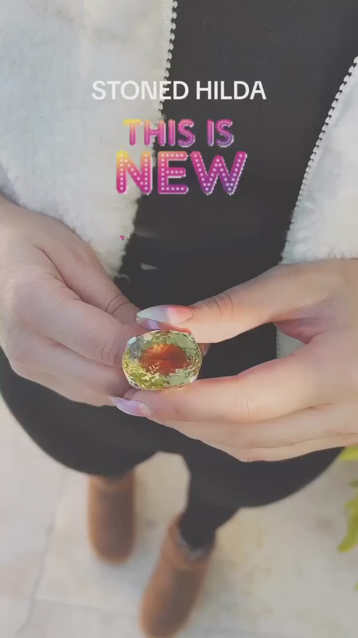 Rey Lemon Quartz Oval Ring