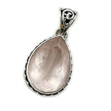 Sarvin Rose Quartz Bohemian Pendant