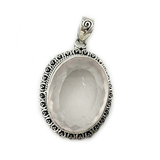 Unique Rose Quartz Oval Pendant