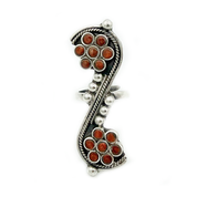 ruby quartz sterling silver gemstone ring