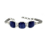 Sapphire Quartz Classic Silver Bracelet