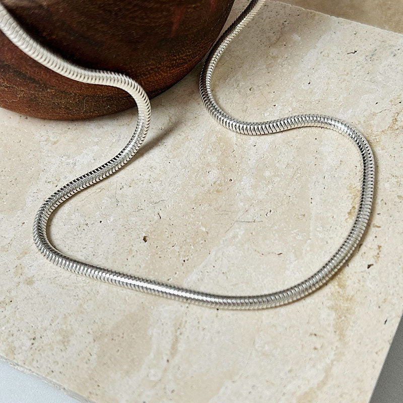 2mm 60cm sterling silver snake chain