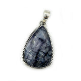 Sapphire Quartz Gemstone Teardrop Pendant