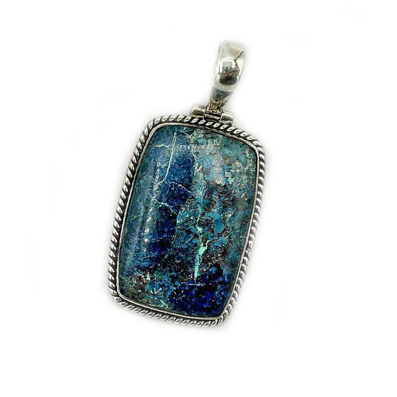 Clancy Shattuckite Rectangle Boho Pendant